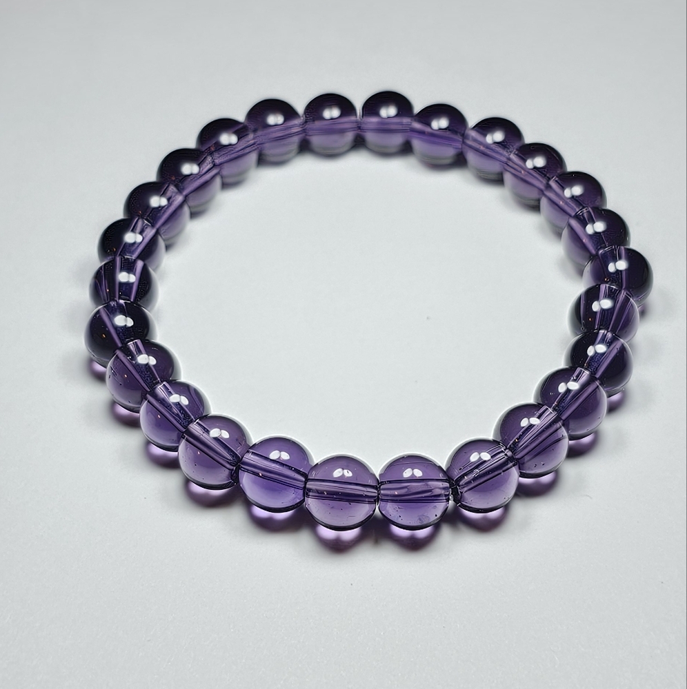 Chic Amethyst Beaded Bracelet